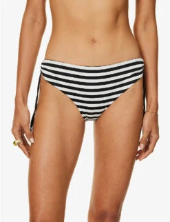 Max Mara Sibilla Striped Bikini Bottoms 9 Max Mara Sibilla Striped Bikini Bottoms -Sweaty Betty Store R04127778 WHITE ALT02