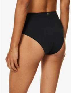 Max Mara Sabina High-rise Bikini Bottoms 10 Max Mara Sabina High-rise Bikini Bottoms -Sweaty Betty Store R04127781 BLACK ALT03