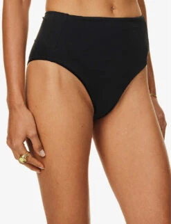Max Mara Sabina High-rise Bikini Bottoms 11 Max Mara Sabina High-rise Bikini Bottoms -Sweaty Betty Store R04127781 BLACK ALT04