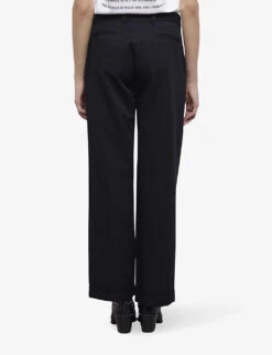 THE KOOPLES Straight-leg Cotton Trousers 10 THE KOOPLES Straight-leg Cotton Trousers -Sweaty Betty Store R04129073 BLA01 ALT03