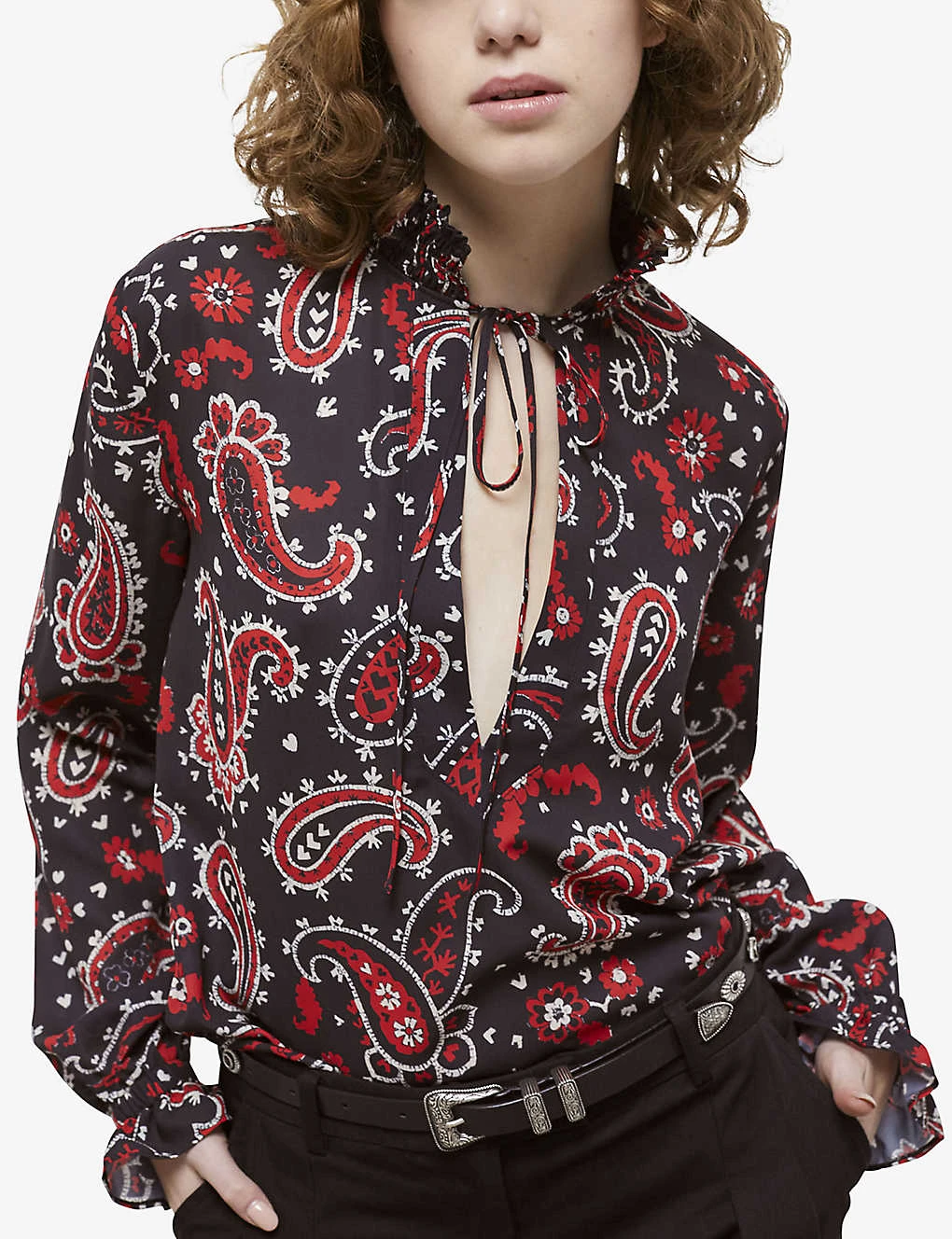 THE KOOPLES Paisley-print Woven Blouse 5 THE KOOPLES Paisley-print Woven Blouse - Image 3