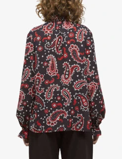 THE KOOPLES Paisley-print Woven Blouse 10 THE KOOPLES Paisley-print Woven Blouse -Sweaty Betty Store R04130007 BLA26 ALT03