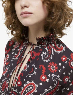 THE KOOPLES Paisley-print Woven Blouse 11 THE KOOPLES Paisley-print Woven Blouse -Sweaty Betty Store R04130007 BLA26 ALT04