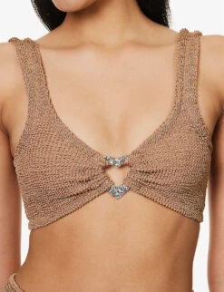 Jessica Crinkled High-rise Bikini -Sweaty Betty Store R04130205 METALLICCOCOASILVER ALT03