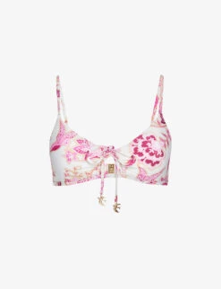 Seafolly Silk Road Floral-print Bikini Top
