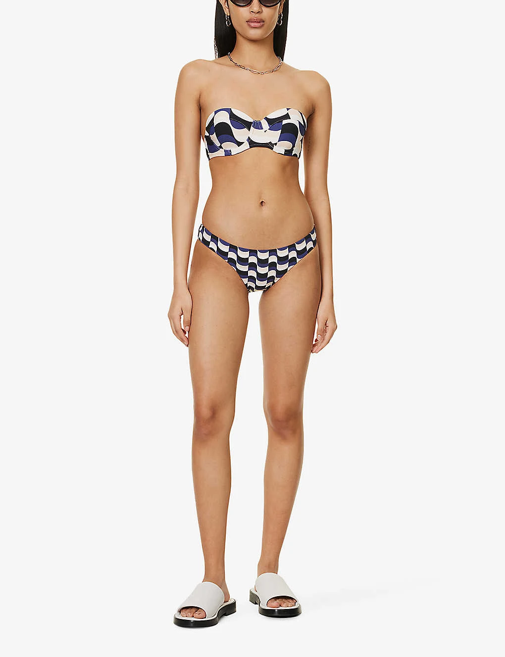 Seafolly Modern Abstract-print Recycled-nylon-blend Bikini Bottoms 4 Seafolly Modern Abstract-print Recycled-nylon-blend Bikini Bottoms - Image 2