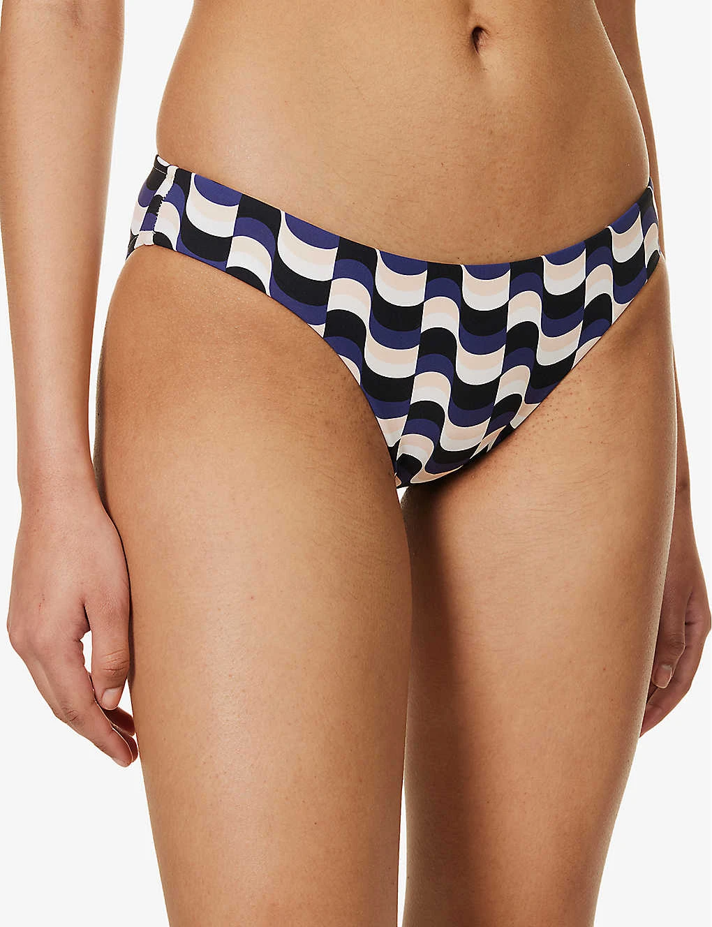 Seafolly Modern Abstract-print Recycled-nylon-blend Bikini Bottoms 5 Seafolly Modern Abstract-print Recycled-nylon-blend Bikini Bottoms - Image 3