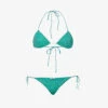 OSEREE Lumière Metallic-weave Bikini Set 1 OSEREE Lumière Metallic-weave Bikini Set -Sweaty Betty Store R04132770 AQUAMARINE M