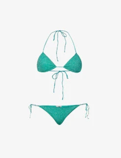 OSEREE Lumière Metallic-weave Bikini Set
