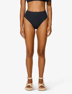 By Malina Denise High-rise Bikini Bottoms -Sweaty Betty Store R04133199 BLACK ALT02