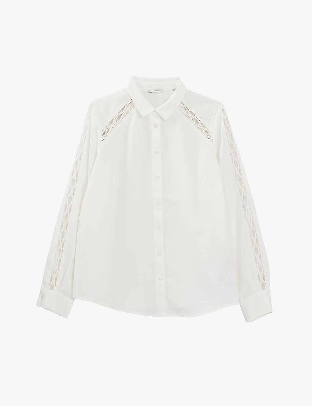 Ikks Ladder-stitch Belted Woven Shirt 3 Ikks Ladder-stitch Belted Woven Shirt