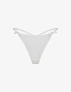 AGENT PROVOCATEUR Lorna Mid-rise Lace Thong