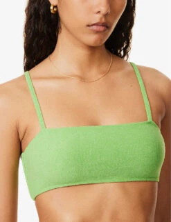 Faithfull The Brand Adara Scoop-neck Bikini Top -Sweaty Betty Store R04135587 KIWIFRUIT ALT04