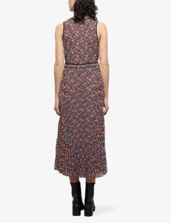 THE KOOPLES Floral-print Woven Midi Dress 10 THE KOOPLES Floral-print Woven Midi Dress -Sweaty Betty Store R04136179 MU01 ALT03