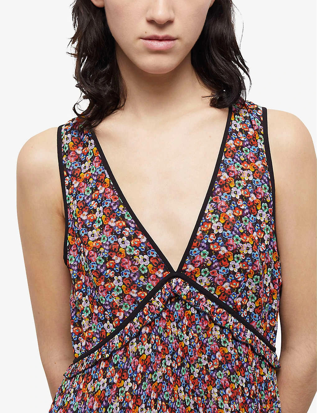 THE KOOPLES Floral-print Woven Midi Dress 7 THE KOOPLES Floral-print Woven Midi Dress - Image 5