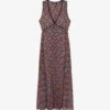 THE KOOPLES Floral-print Woven Midi Dress 1 THE KOOPLES Floral-print Woven Midi Dress -Sweaty Betty Store R04136179 MU01 M