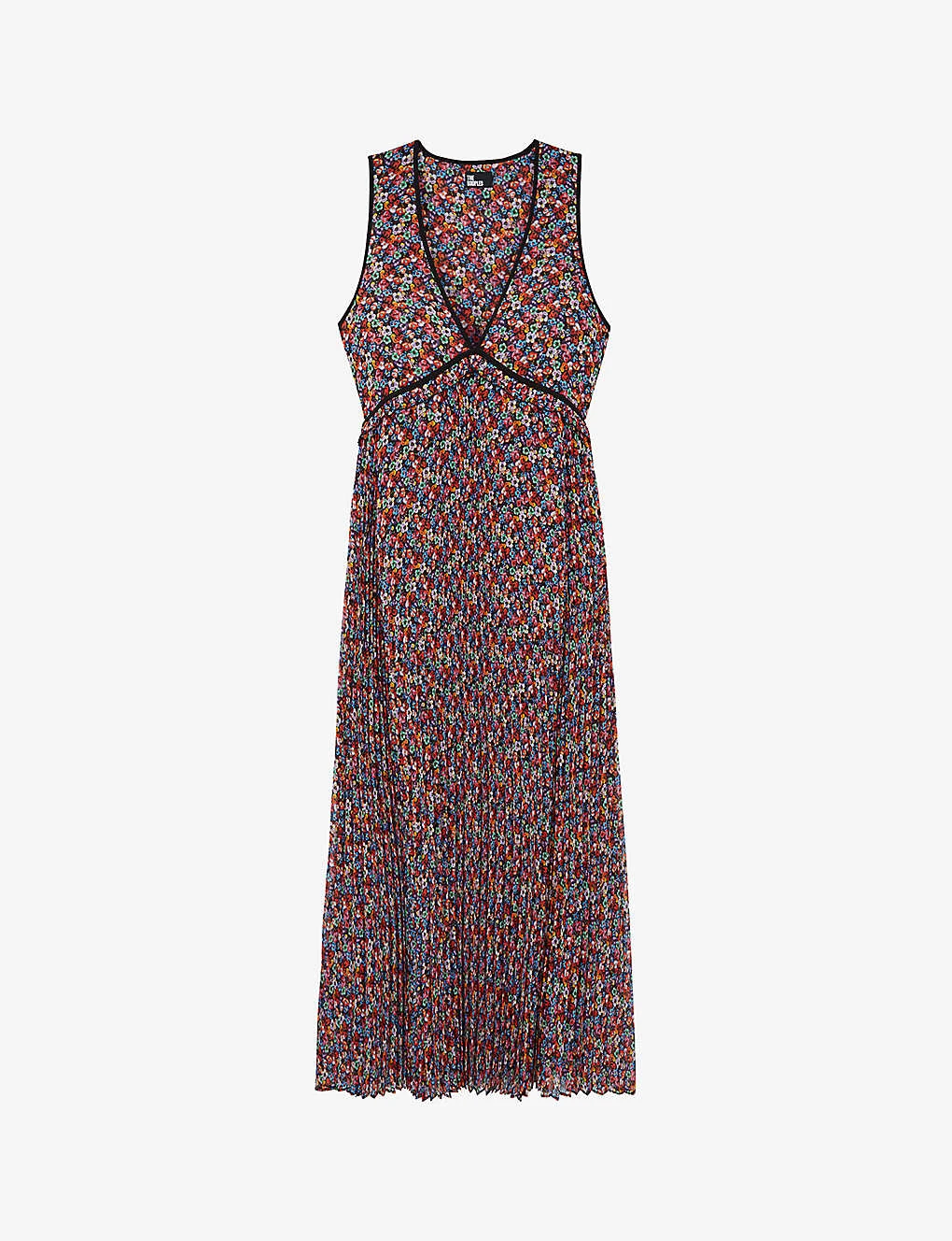 THE KOOPLES Floral-print Woven Midi Dress 3 THE KOOPLES Floral-print Woven Midi Dress