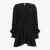 AllSaints Zora Ruffled Woven Mini Dress 1 AllSaints Zora Ruffled Woven Mini Dress -Sweaty Betty Store R04136396 BLACK M