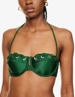 Zimmermann Devi Balconette Bikini Top 11 Zimmermann Devi Balconette Bikini Top -Sweaty Betty Store R04136560 EMERALD ALT04