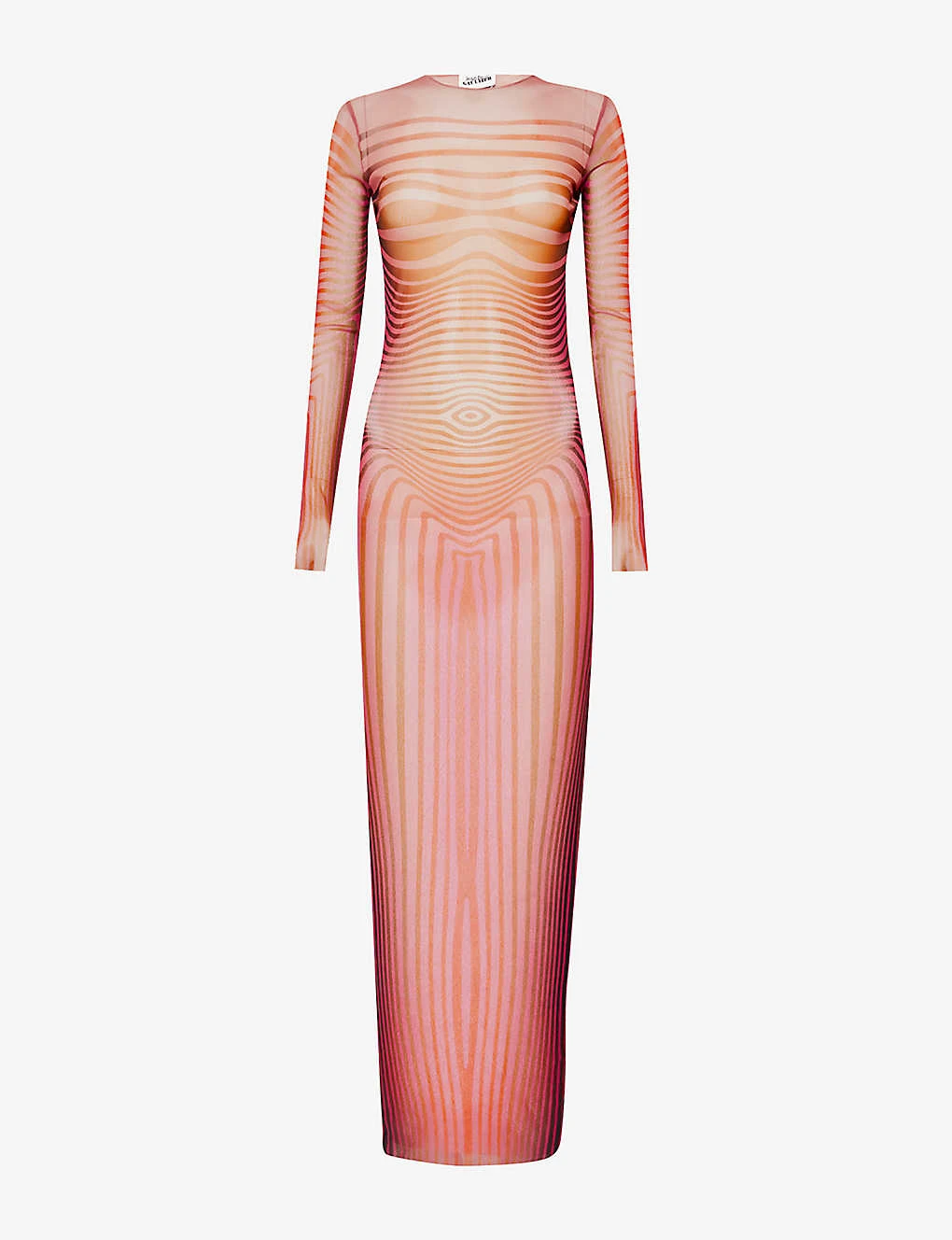 Jean Paul Gaultier Abstract-print Slim-fit Woven Maxi Dress 3 Jean Paul Gaultier Abstract-print Slim-fit Woven Maxi Dress
