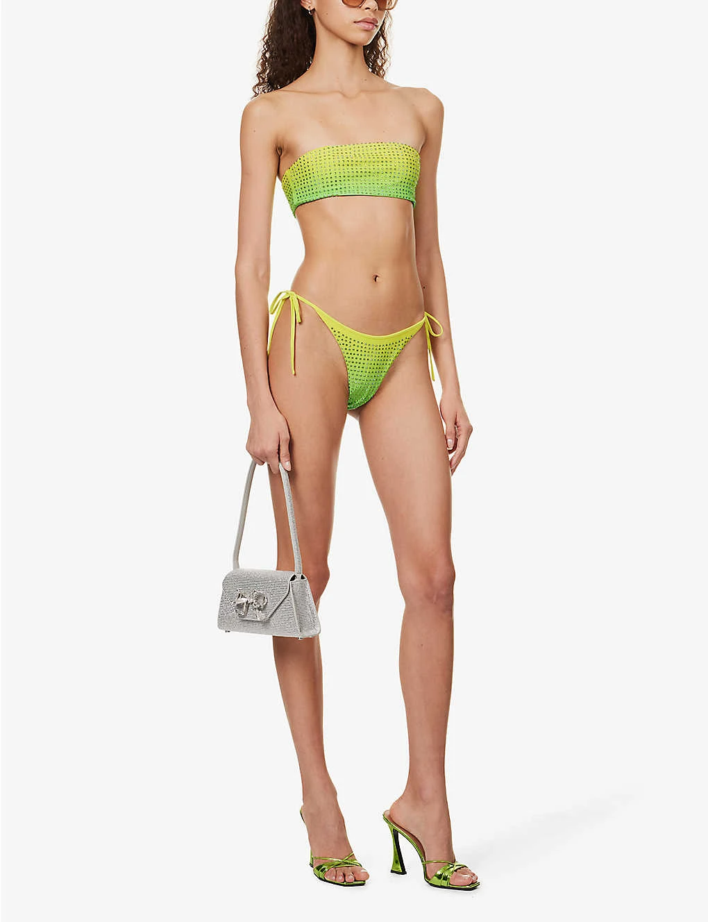 SELF PORTRAIT Crystal-embellished Gradient-pattern Bikini Bottoms 4 SELF PORTRAIT Crystal-embellished Gradient-pattern Bikini Bottoms - Image 2