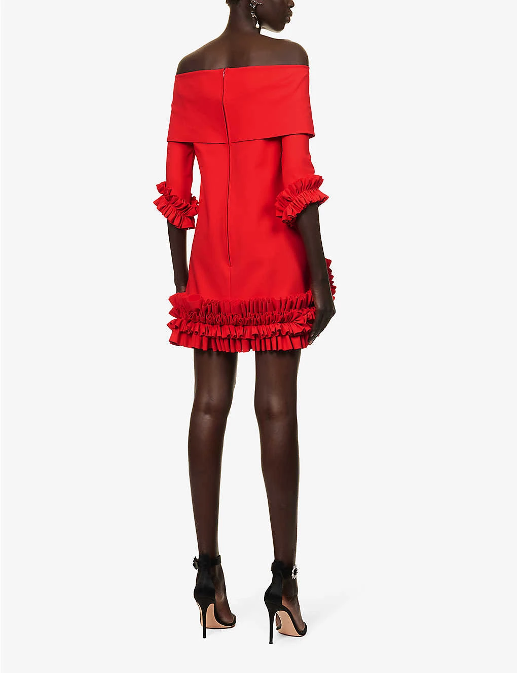 Orothy Ruffle-trim Stretch-woven Mini Dress 6 Orothy Ruffle-trim Stretch-woven Mini Dress - Image 4