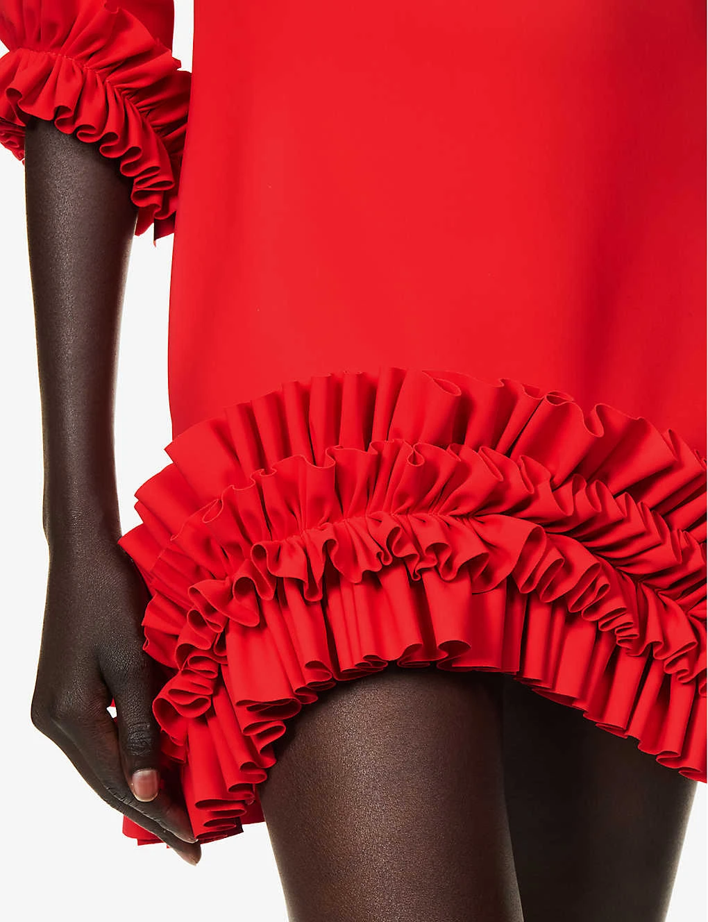 Orothy Ruffle-trim Stretch-woven Mini Dress 7 Orothy Ruffle-trim Stretch-woven Mini Dress - Image 5
