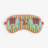 E For Elephant Patterned Silk Sleep Mask -Sweaty Betty Store R04140686 MULTICOLOURED M