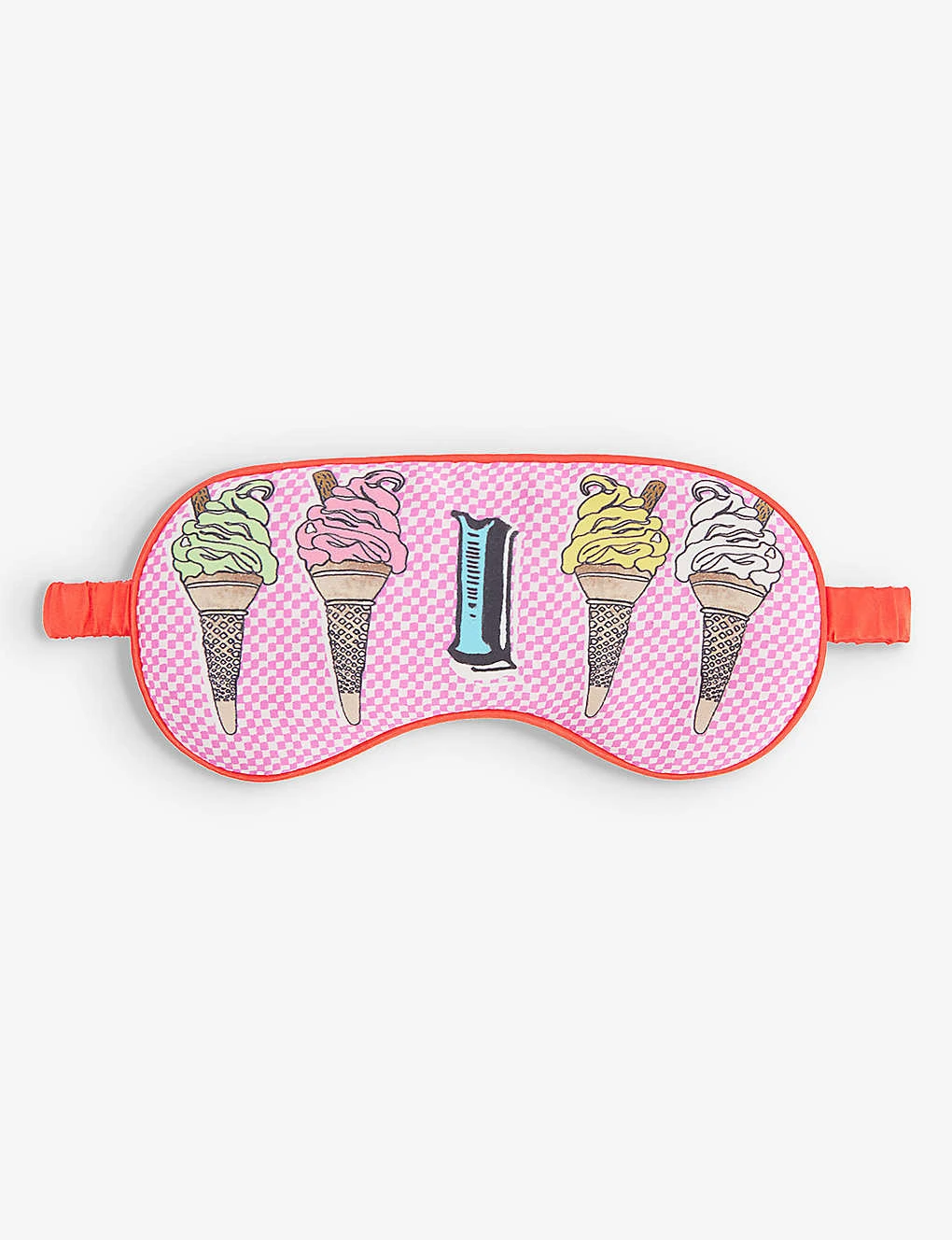 I For Icecream Patterned Silk Sleep Mask 3 I For Icecream Patterned Silk Sleep Mask