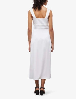 THE KOOPLES Button-front Stretch Woven Maxi Dress 10 THE KOOPLES Button-front Stretch Woven Maxi Dress -Sweaty Betty Store R04140787 ECR01 ALT03