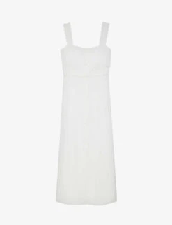 THE KOOPLES Button-front Stretch Woven Maxi Dress