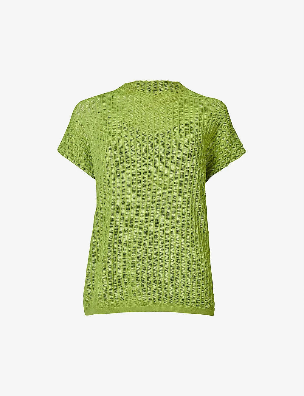 Bubble-stitch High-neck Relaxed-fit Knitted Top 3 Bubble-stitch High-neck Relaxed-fit Knitted Top