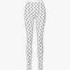 Marine Serre Moon-print Stretch-recycled Polyamide Leggings -Sweaty Betty Store R04142133 WHITE M