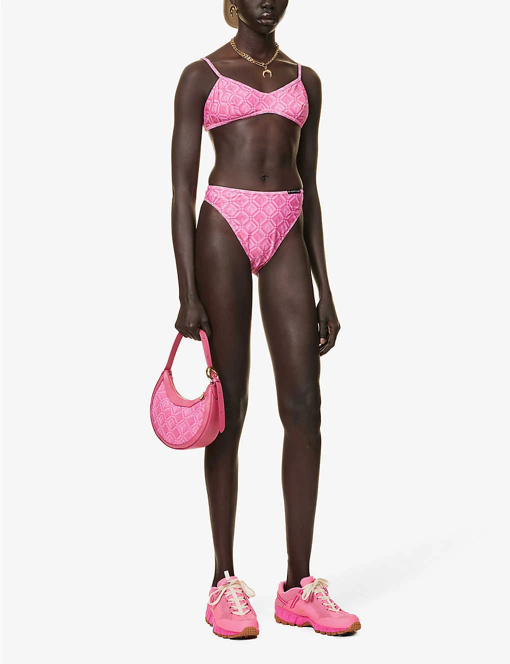 Marine Serre Moon Graphic-print Recycled-polyamide Bikini Set 4 Marine Serre Moon Graphic-print Recycled-polyamide Bikini Set - Image 2