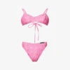 Marine Serre Moon Graphic-print Recycled-polyamide Bikini Set 1 Marine Serre Moon Graphic-print Recycled-polyamide Bikini Set -Sweaty Betty Store R04142137 FUSCHIA M