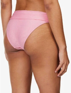 Sicily Fold-over Stretch-recycled Polyamide Bikini Bottom 10 Sicily Fold-over Stretch-recycled Polyamide Bikini Bottom -Sweaty Betty Store R04142191 PNKPNK ALT03