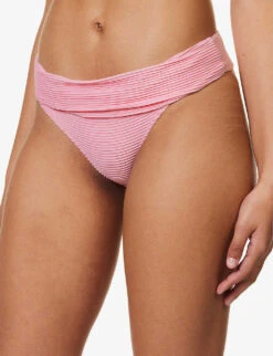 Sicily Fold-over Stretch-recycled Polyamide Bikini Bottom 11 Sicily Fold-over Stretch-recycled Polyamide Bikini Bottom -Sweaty Betty Store R04142191 PNKPNK ALT04