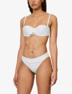 Antibes Bow-embellished Stretch-recycled Polyamide Bikini Top 9 Antibes Bow-embellished Stretch-recycled Polyamide Bikini Top -Sweaty Betty Store R04142195 WHTWHT ALT02