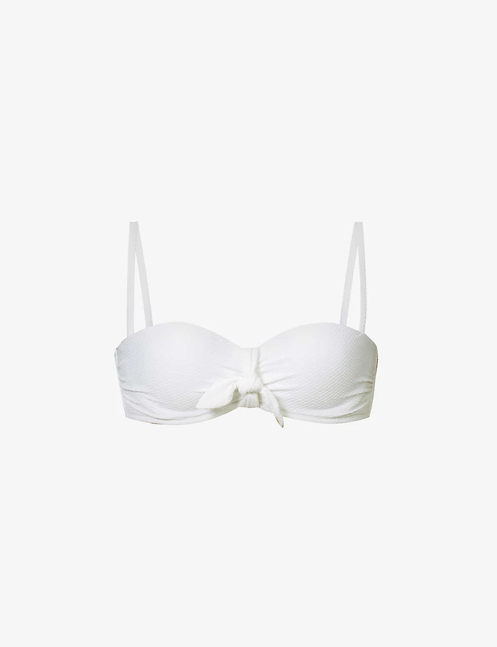 Antibes Bow-embellished Stretch-recycled Polyamide Bikini Top 3 Antibes Bow-embellished Stretch-recycled Polyamide Bikini Top
