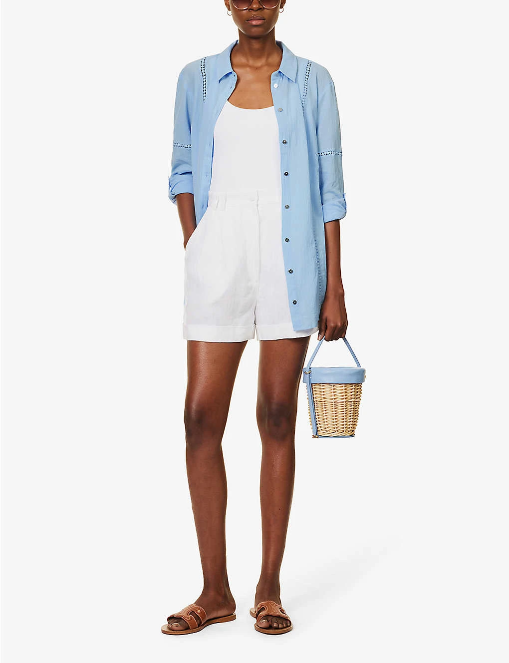 Mala Braided-trims Cotton Shirt 4 Mala Braided-trims Cotton Shirt - Image 2