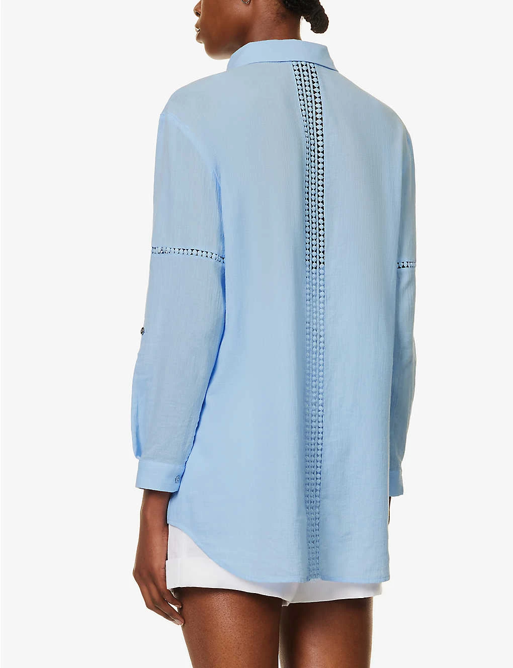 Mala Braided-trims Cotton Shirt 6 Mala Braided-trims Cotton Shirt - Image 4