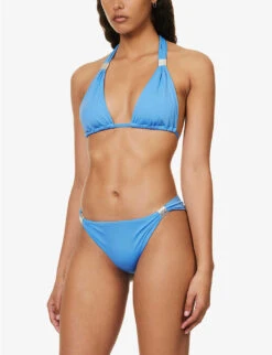 Siena Triangle Recycled Polyamide-blend Bikini Top 9 Siena Triangle Recycled Polyamide-blend Bikini Top -Sweaty Betty Store R04142209 BLUBLU ALT02