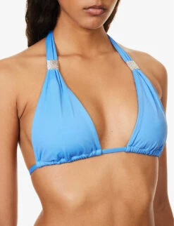 Siena Triangle Recycled Polyamide-blend Bikini Top 11 Siena Triangle Recycled Polyamide-blend Bikini Top -Sweaty Betty Store R04142209 BLUBLU ALT04