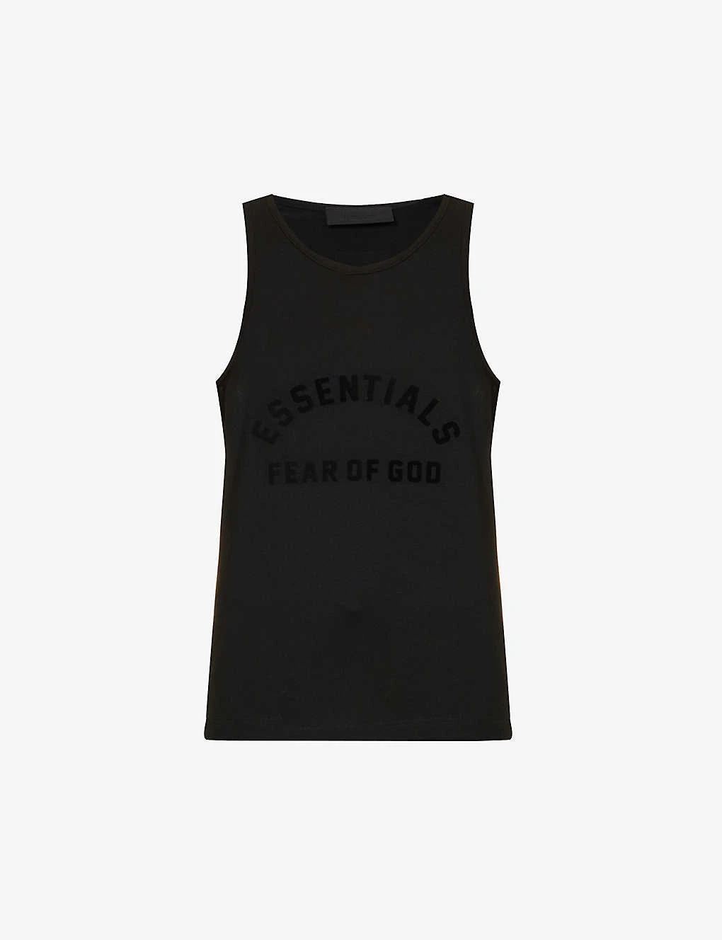 ESSENTIALS Brand-print Cotton-blend Top 3 ESSENTIALS Brand-print Cotton-blend Top