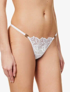 BLUEBELLA Isadora Mid-rise Stretch-lace Briefs 9 BLUEBELLA Isadora Mid-rise Stretch-lace Briefs -Sweaty Betty Store R04144707 WHITE ALT02