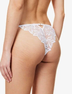 BLUEBELLA Isadora Mid-rise Stretch-lace Briefs 10 BLUEBELLA Isadora Mid-rise Stretch-lace Briefs -Sweaty Betty Store R04144707 WHITE ALT03
