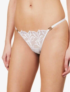 BLUEBELLA Isadora Mid-rise Stretch-lace Briefs 11 BLUEBELLA Isadora Mid-rise Stretch-lace Briefs -Sweaty Betty Store R04144707 WHITE ALT04