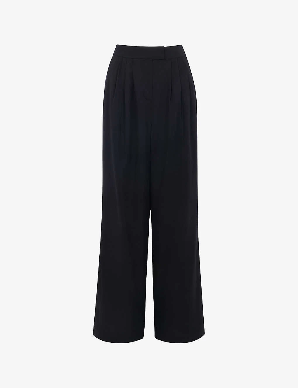Whistles Fran High-rise Wide-leg Recycled Polyester-blend Trousers 3 Whistles Fran High-rise Wide-leg Recycled Polyester-blend Trousers