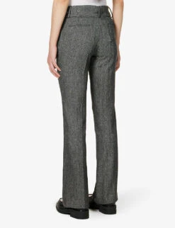 Stromboli Belted Mid-rise Woven Trousers -Sweaty Betty Store R04147068 GREY ALT03