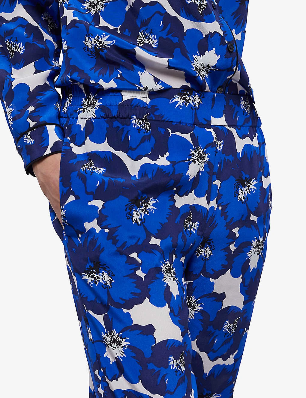 THE KOOPLES Floral-print Wide-leg Silk Trousers 7 THE KOOPLES Floral-print Wide-leg Silk Trousers - Image 5